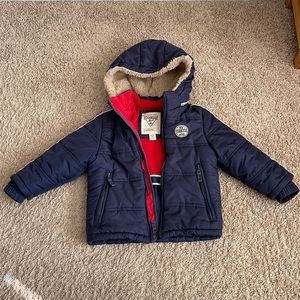 4T Boys coat, Osh Kosh, gently used, super warm and cute!
